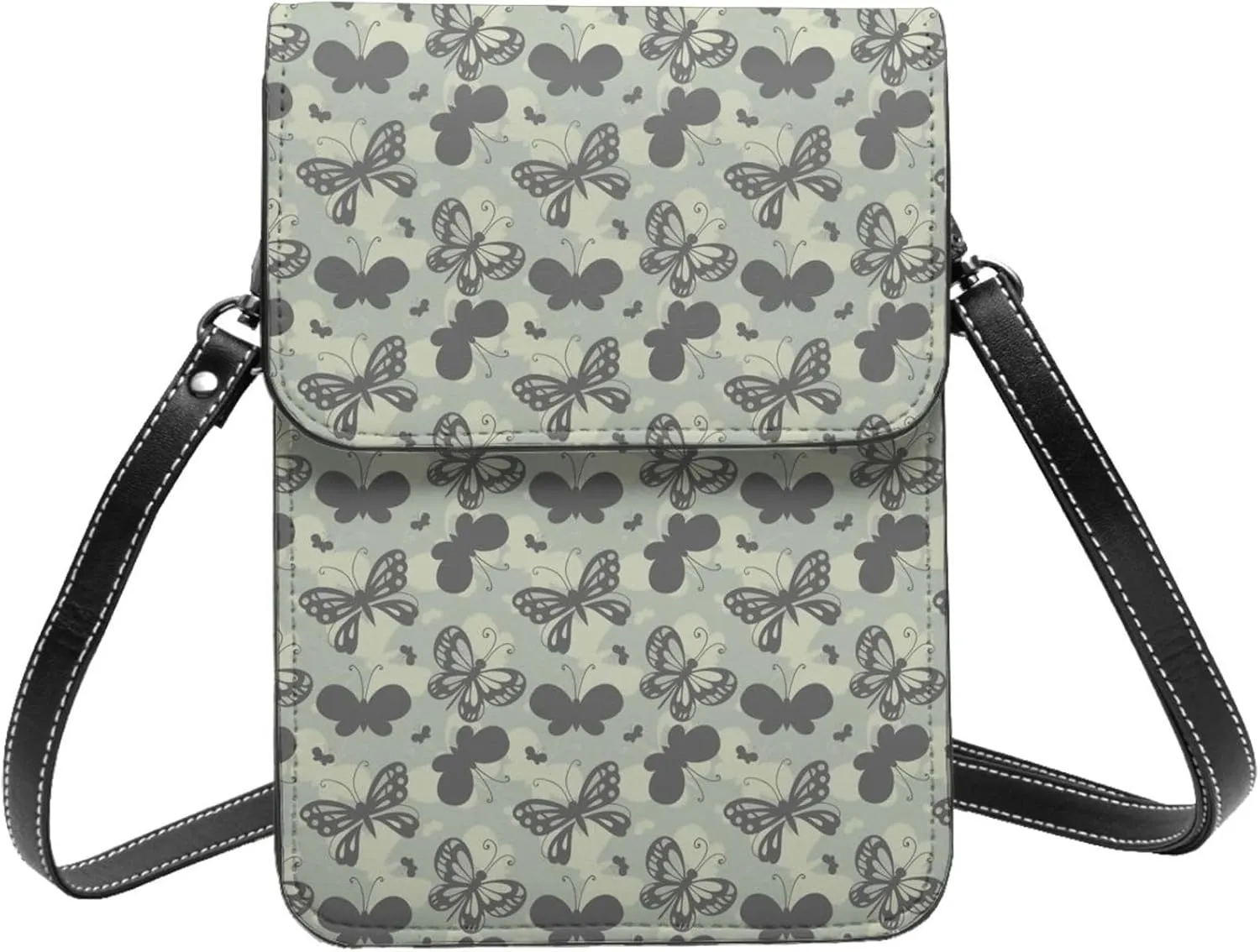 Mmm Fight Womens Crossbody Bags Deer Pattern Phone Bag Wallet Purses Adjustable Strap