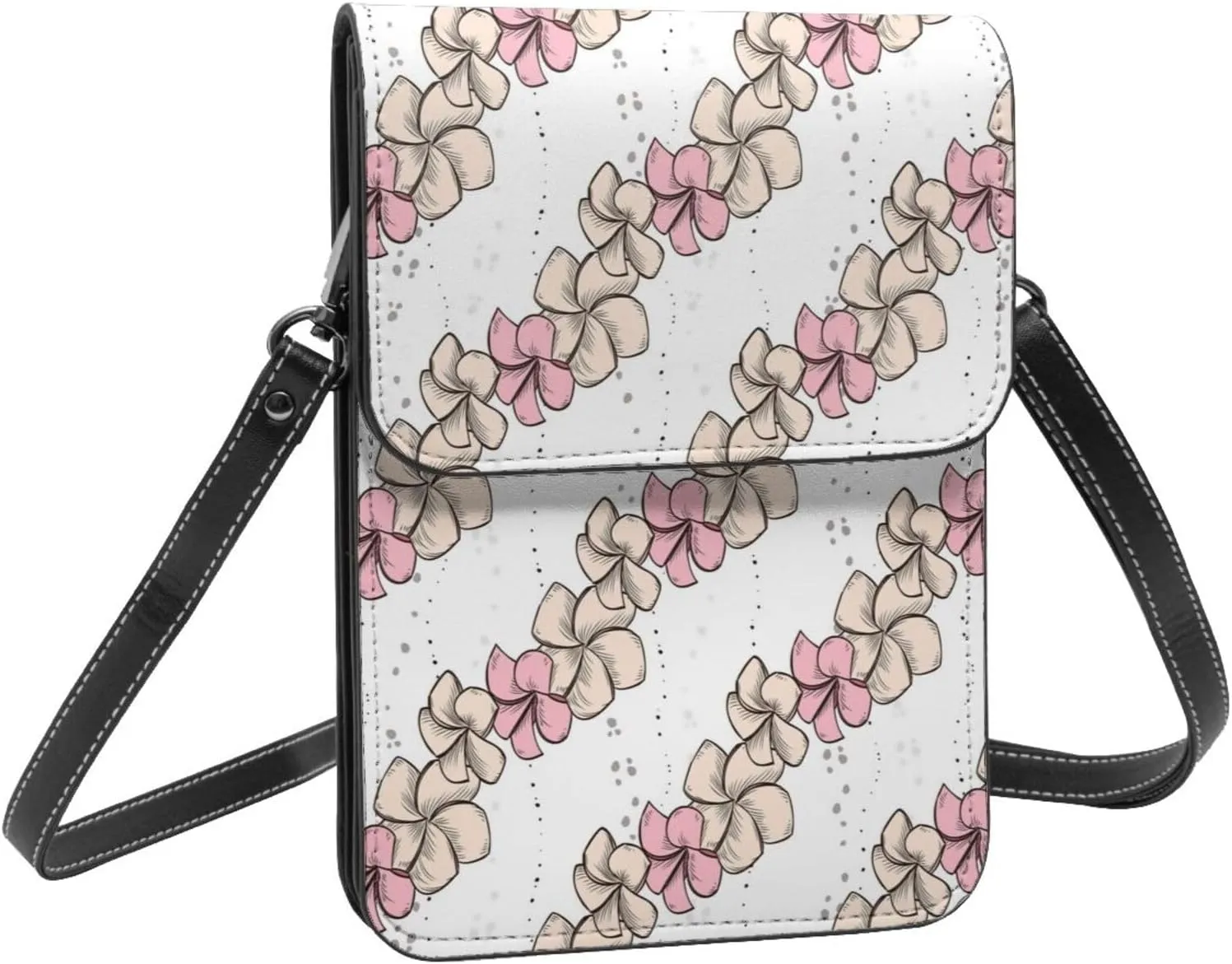 Mmm Fight Womens Crossbody Bags Deer Pattern Phone Bag Wallet Purses Adjustable Strap