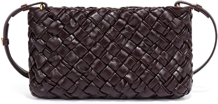 Molodo Woven Purses for Women Handmade Elegant Shoulder Bag Square Crossbody Bag 2024