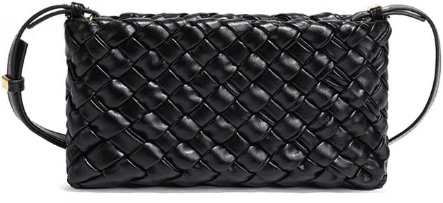 Molodo Woven Purses for Women Handmade Elegant Shoulder Bag Square Crossbody Bag 2024