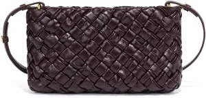Molodo Woven Purses for Women Handmade Elegant Shoulder Bag Square Crossbody Bag 2024