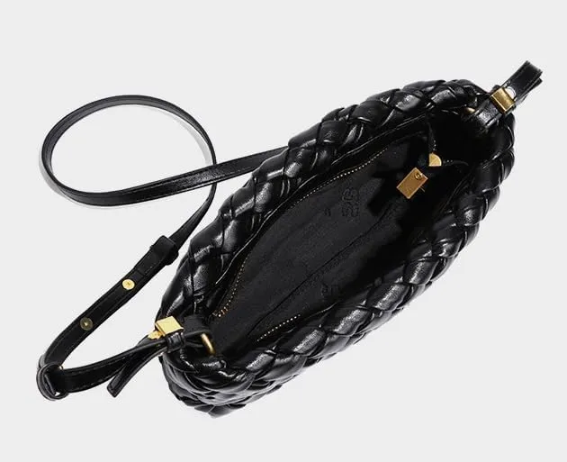 Molodo Woven Purses for Women Handmade Elegant Shoulder Bag Square Crossbody Bag 2024