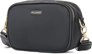 molshine Small Crossbody Bags,Nylon Shoulder Bag,Waterproof Waist Packs with Adjustable Strap for Men Women Traveling Workout