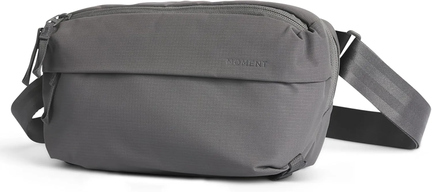 Moment Everything Sling – Water-Resistant Everyday Crossbody Bag | 2L & 4L Sizes (Gen 2, Gray, 4L)
