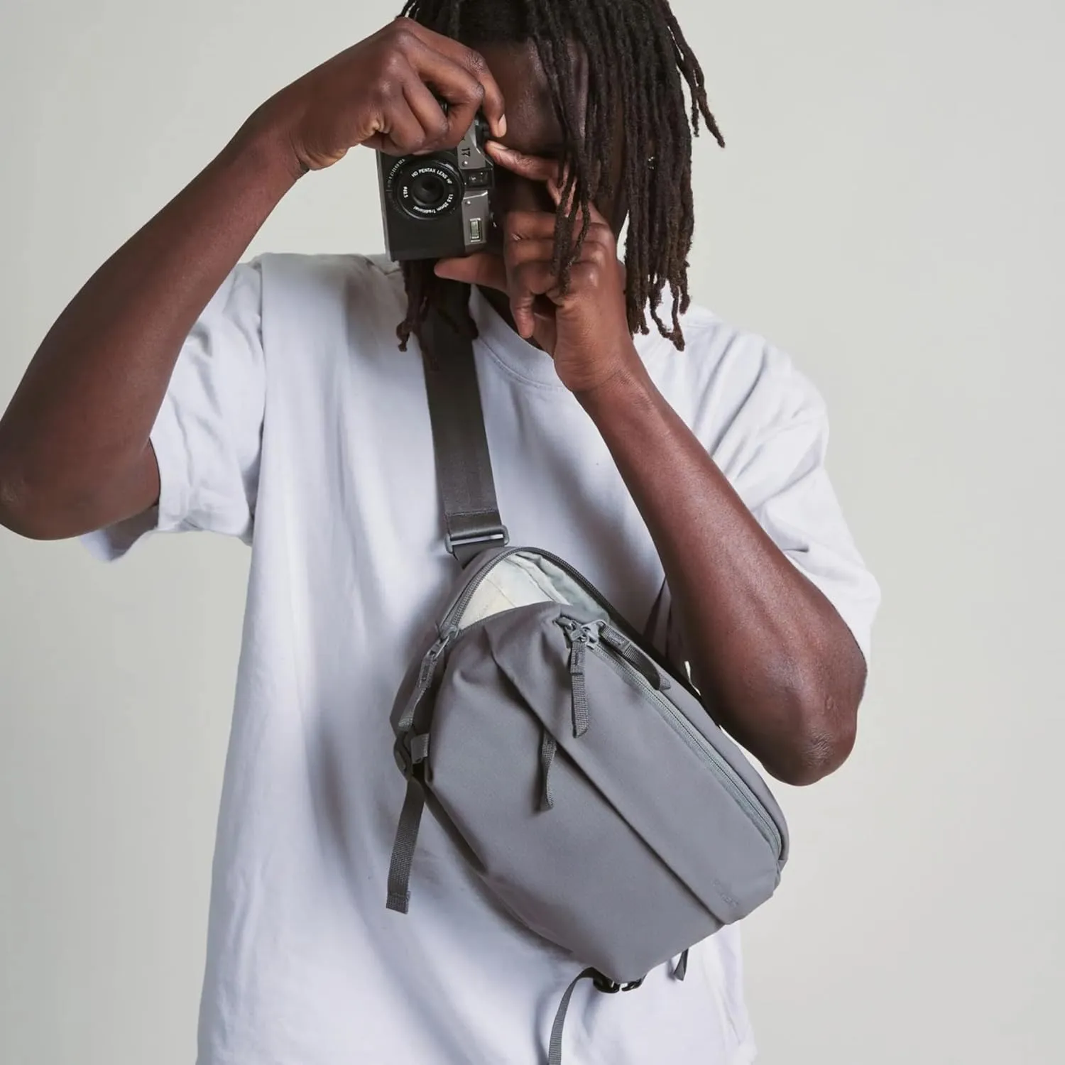 Moment Everything Sling – Water-Resistant Everyday Crossbody Bag | 2L & 4L Sizes (Gen 2, Gray, 4L)