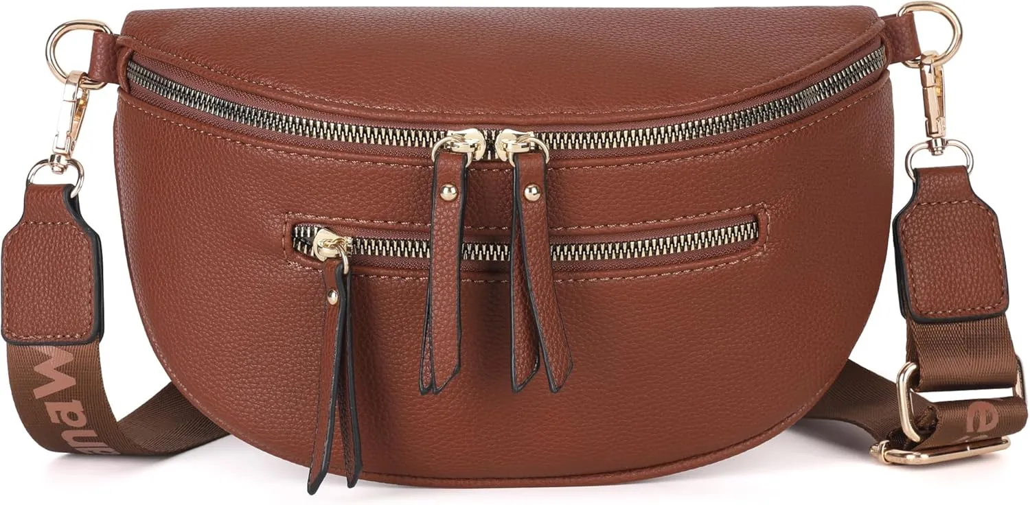 Montana West Crossbody Bags for Women Bum Bag Sling Purse with Adjustable Strap
