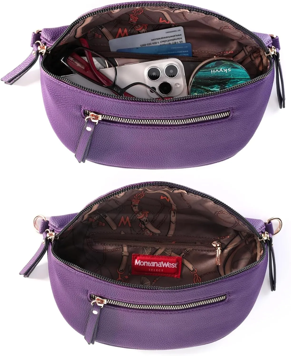 Montana West Crossbody Bags for Women Bum Bag Sling Purse with Adjustable Strap
