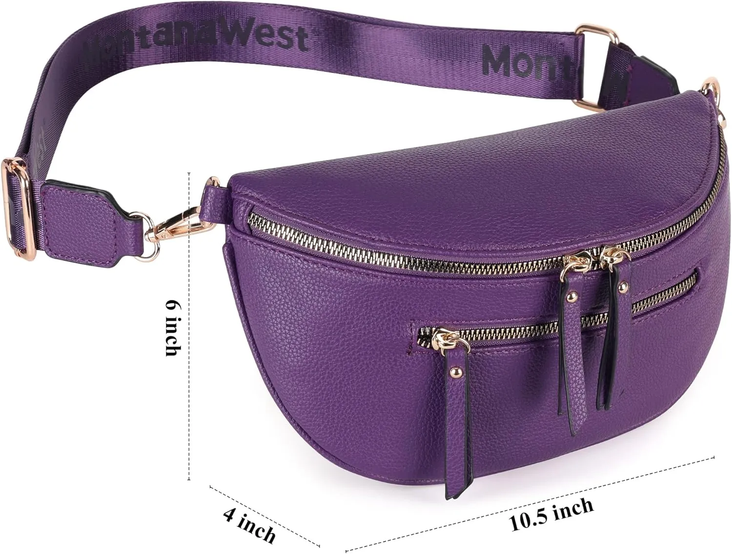 Montana West Crossbody Bags for Women Bum Bag Sling Purse with Adjustable Strap