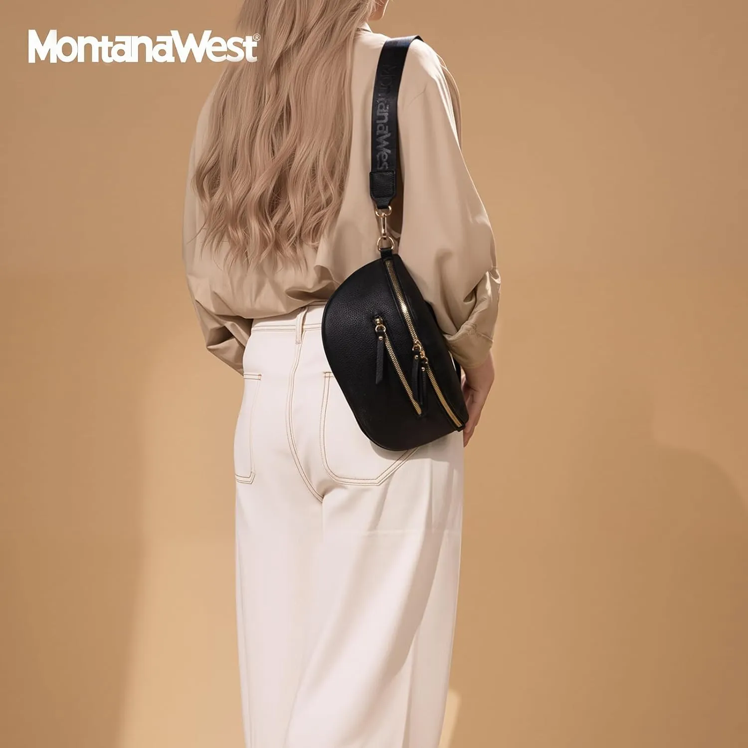 Montana West Crossbody Bags for Women Bum Bag Sling Purse with Adjustable Strap
