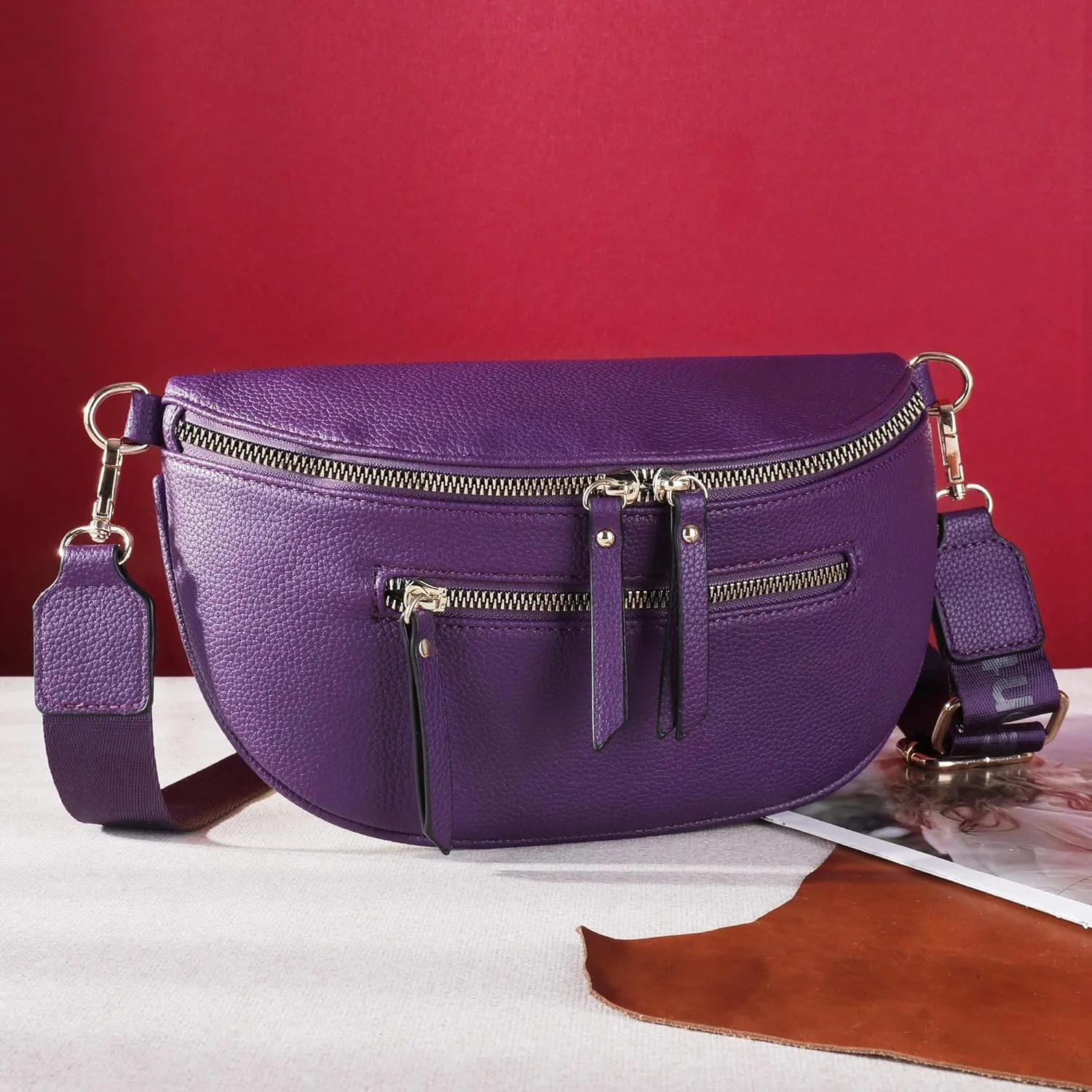 Montana West Crossbody Bags for Women Bum Bag Sling Purse with Adjustable Strap