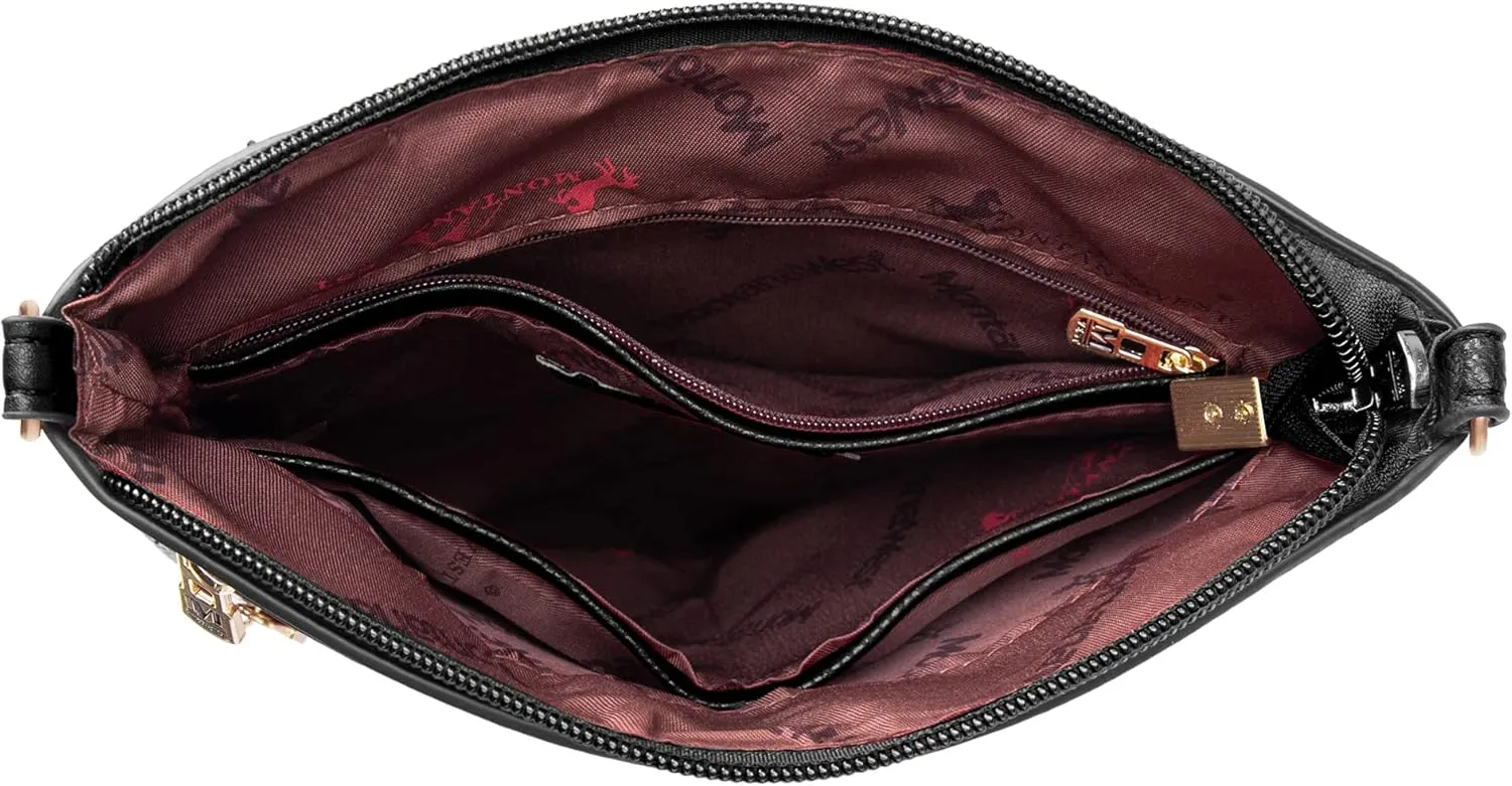 Montana West Crossbody Bags for Women Multi Pocket Cross Body Bag Purses with Adjustable Strap