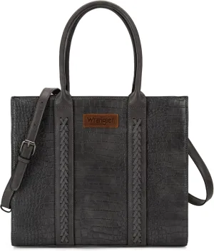 Montana West Wrangler Purse for Women Large Work Tote Bags with Strap Vintage Top-Handle Handbags