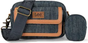 Montana West x Lee Denim Small Crossbody Bags for Women Cute Shoulder Handbag with Headphone Pouch