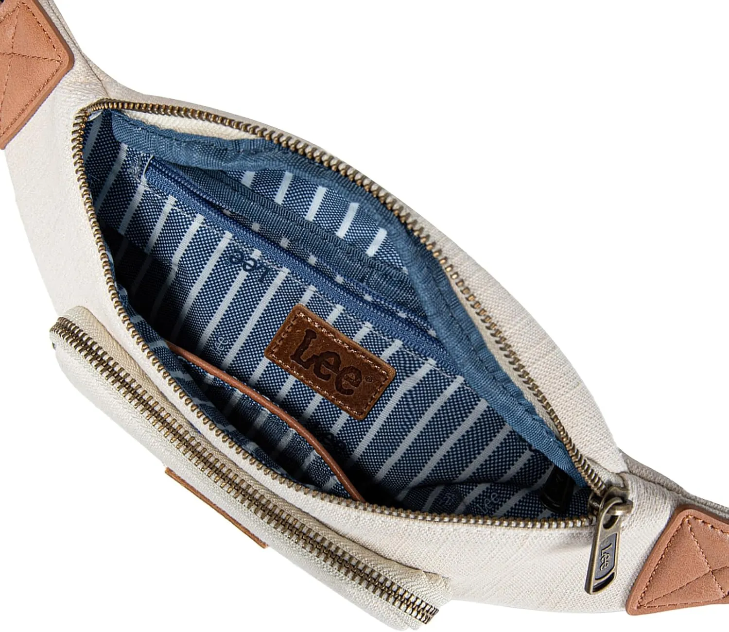 Montana West x Lee Fanny Pack for Women Denim Waist Pack Travel Belt Bags with Detachable Earphone Pouch