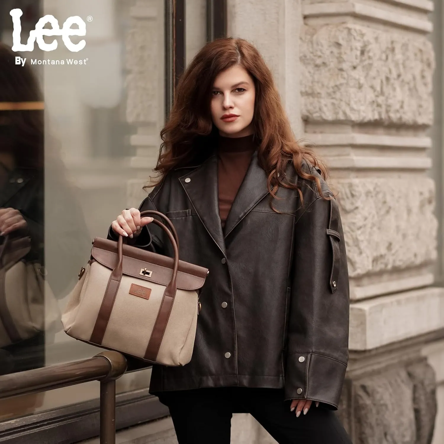 Montana West x Lee Purses and Handbags for Women, Top-Handle Satchel Purse Tote Shoulder Bag Crossbody Messenger Bag