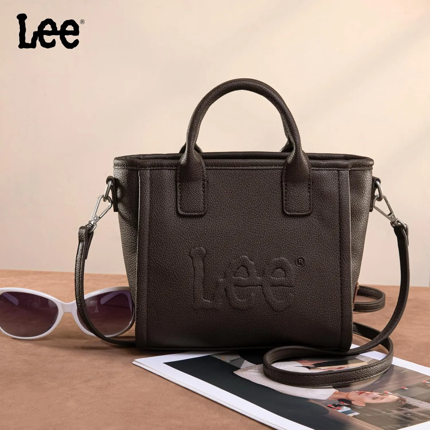 Montana West x Lee Small Tote Bag for Women Crossbody Purse & Handbags with Adjustable Strap