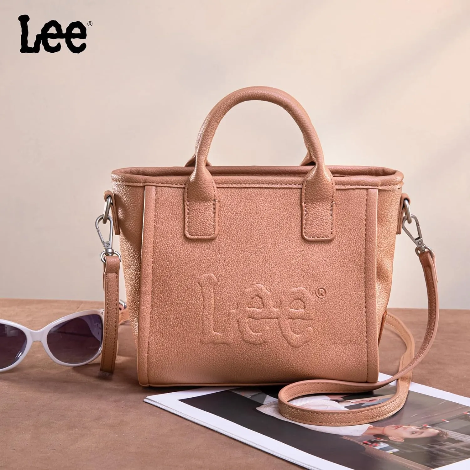 Montana West x Lee Small Tote Bag for Women Crossbody Purse & Handbags with Adjustable Strap