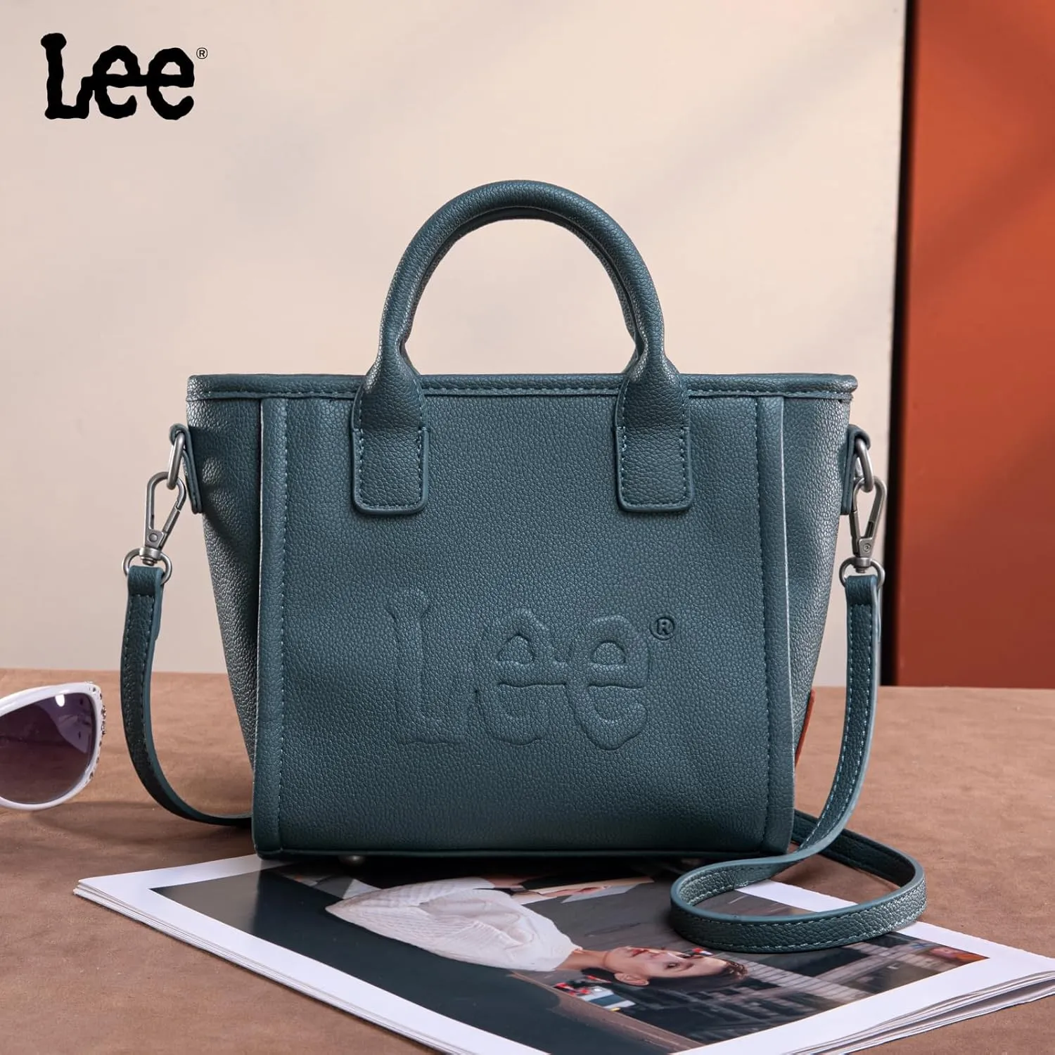 Montana West x Lee Small Tote Bag for Women Crossbody Purse & Handbags with Adjustable Strap