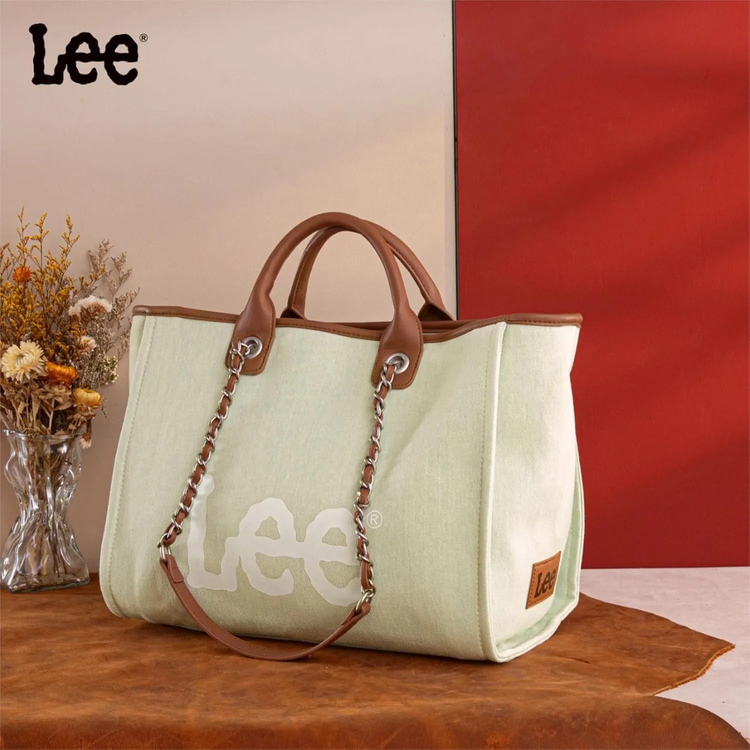 Montana West x Lee Tote Bag for Woman Denim Handbag Crossbody Shoulder Bag with Strap