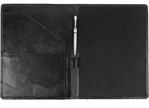 Moonster Leather Portfolio Professional Organizer Padfolio – Resume Leather Portfolio Folder with Luxury Pen - Stylish Document Folio with Business Card Holder - Gift Portfolios for Men