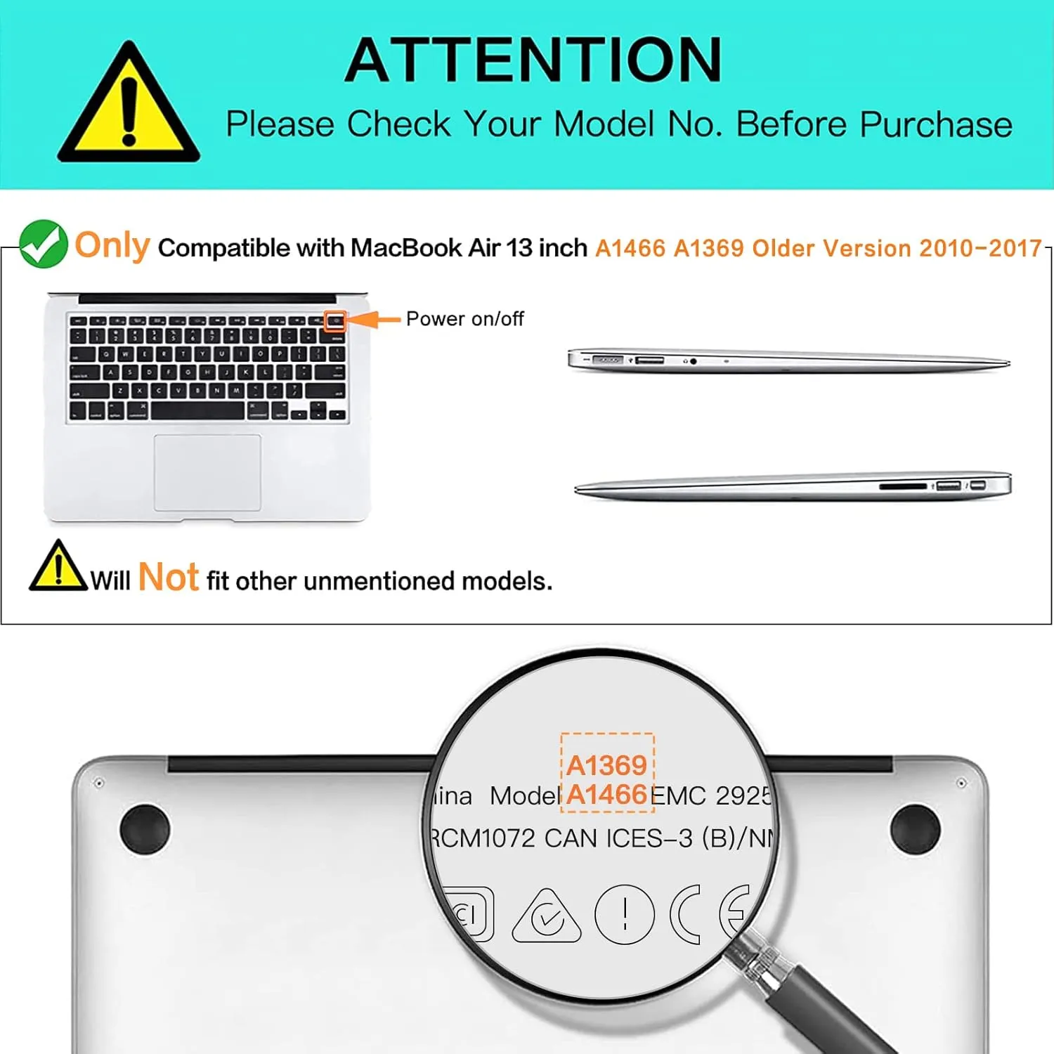 MOSISO Compatible with MacBook Air 13 inch Case A1369 A1466 Older Version 2010-2017 Release, PU Leather Case Portfolio Protective Stand Cover Sleeve, Black