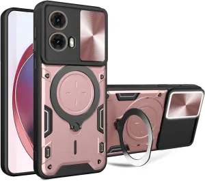 Motorola Compatible Case for Moto G85 5G & S50 Neo 5G - Slide Camera Lens Cover - Pink