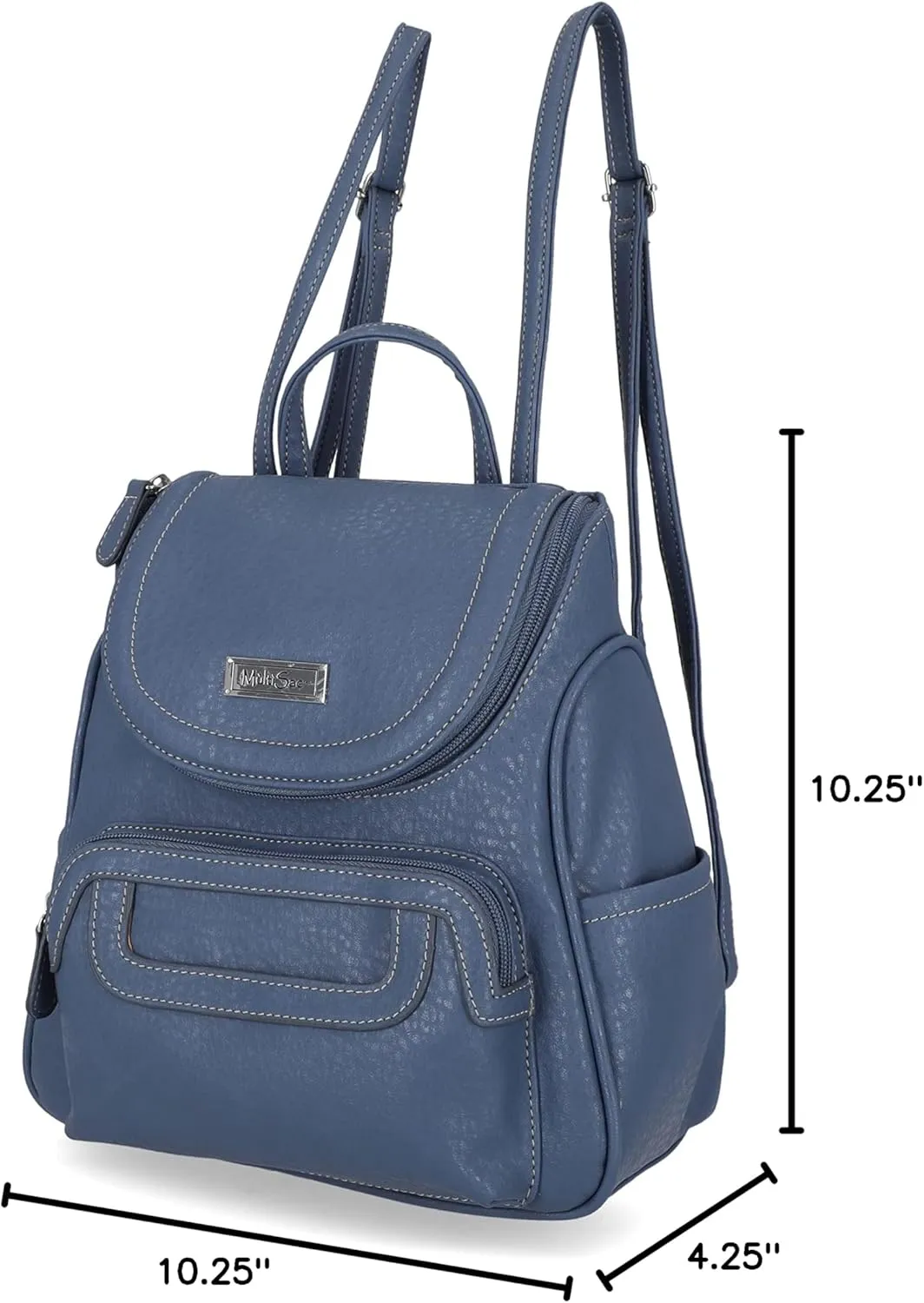 MultiSac womens Major Backpack, Denim (Austin), One Size US