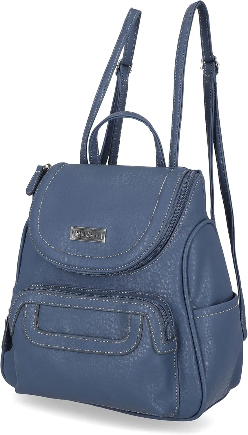 MultiSac womens Major Backpack, Denim (Austin), One Size US