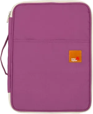 mygreen Multi-functional A4 Document Bags Portfolio Organizer-Waterproof Travel Pouch Zippered Case for Ipads, Notebooks, Documents (Purple)