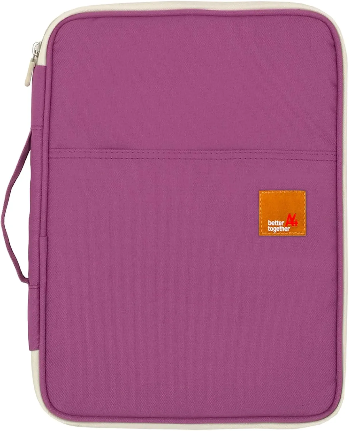 mygreen Multi-functional A4 Document Bags Portfolio Organizer-Waterproof Travel Pouch Zippered Case for Ipads, Notebooks, Documents (Purple)
