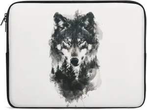 Mysterious Wolf Forest Laptop Sleeve 13/15 Inch Durable Briefcase Cover Shockproof Protective Case Handbags Portable Laptop Bag