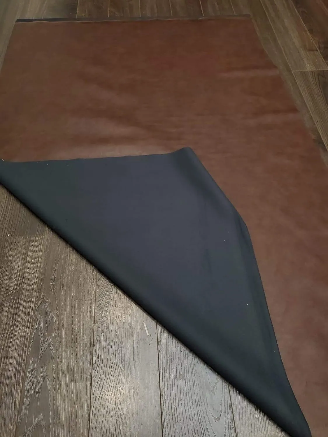 NAT Leathers | Brown Soft Faux Leather Fabric Sheet PU (Peta Approved Vegan) | 5 Yards (180 x 54 inch) Cut by The Yard | Synthetic Pleather 0.9mm Smooth Nappa Upholstery | 180"x54"