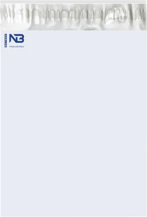 NB 14.5x19 Inch – 500 Pcs White Poly Mailers Strong Adhesive Self-Seal Shipping Envelopes, Tear & Water Resistant Packaging for E-Commerce and Small Business