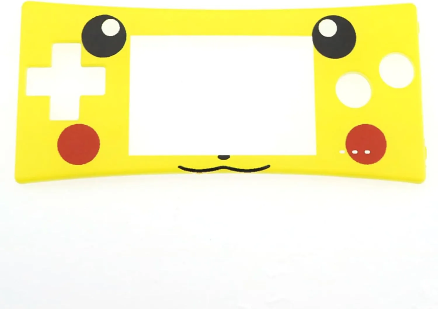 New for GBM Extra Top Faceplate Replacement Shell PKQ Face A Yellow，for Gameboy Micro Handheld Game Console, Customized PKM Edition Front Cover Plates Screen Lens Protector Accessories