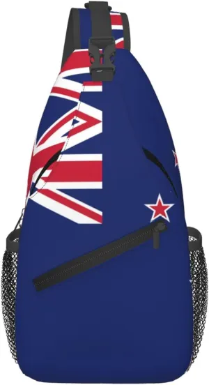 New Zealand Flag Foldie Crossbody Bag - Anti Theft Crossbody Bags and Small Sling Bags for Men and Women