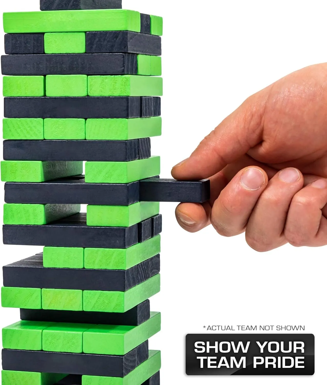 NFL Pro Football Tabletop Stackers Block Game by Wild Sports - Perfect Gift for NFL Football Fan, Dorm Game, Rec Room, Tailgate