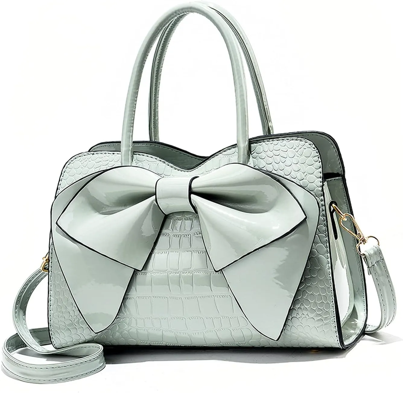 NICOLE & DORIS Handbags for Women Fashion Top Handle Bags Patent Leather Tote Bag Party Clutch Bag Crossbody Shoulder Bags