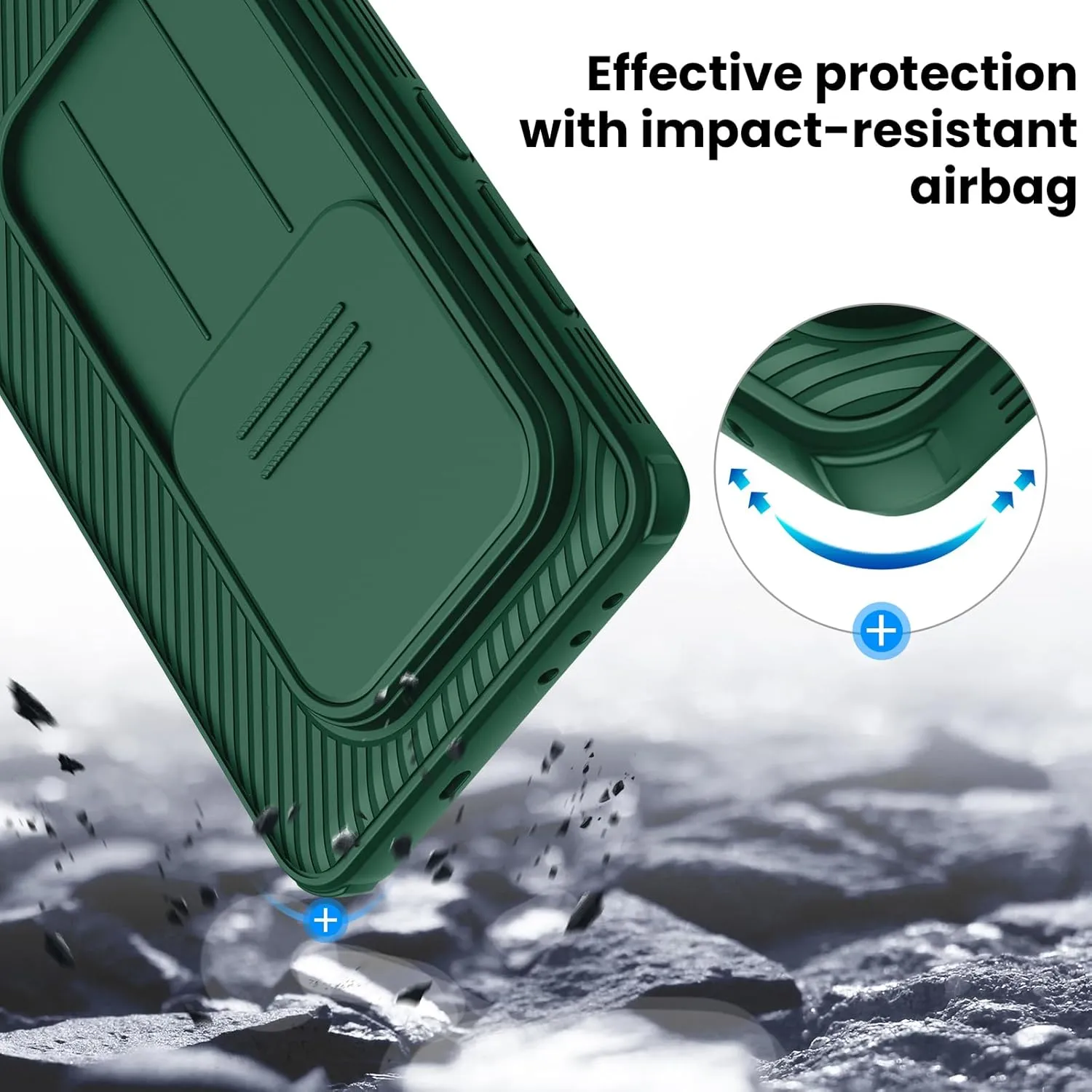 Nillkin for OnePlus 13 Case, CamShield Pro Case with Slide Camera Cover, Camera Protection, Slim Fit Shockproof Cover for One Plus 13 Case Thin - Green
