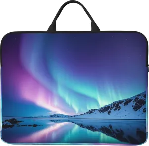 Northern Lights Laptop Case Sleeve 14 inch Shockproof Protective Notebook Case Travel Laptop Bag with Handle Waterproof Computer Cover Briefcase Handbags for Men Women