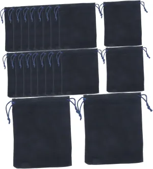 NUOBESTY 20pcs Velvet Jewelry Bag Small Drawstring Pouches for Jewelry Party Supplies