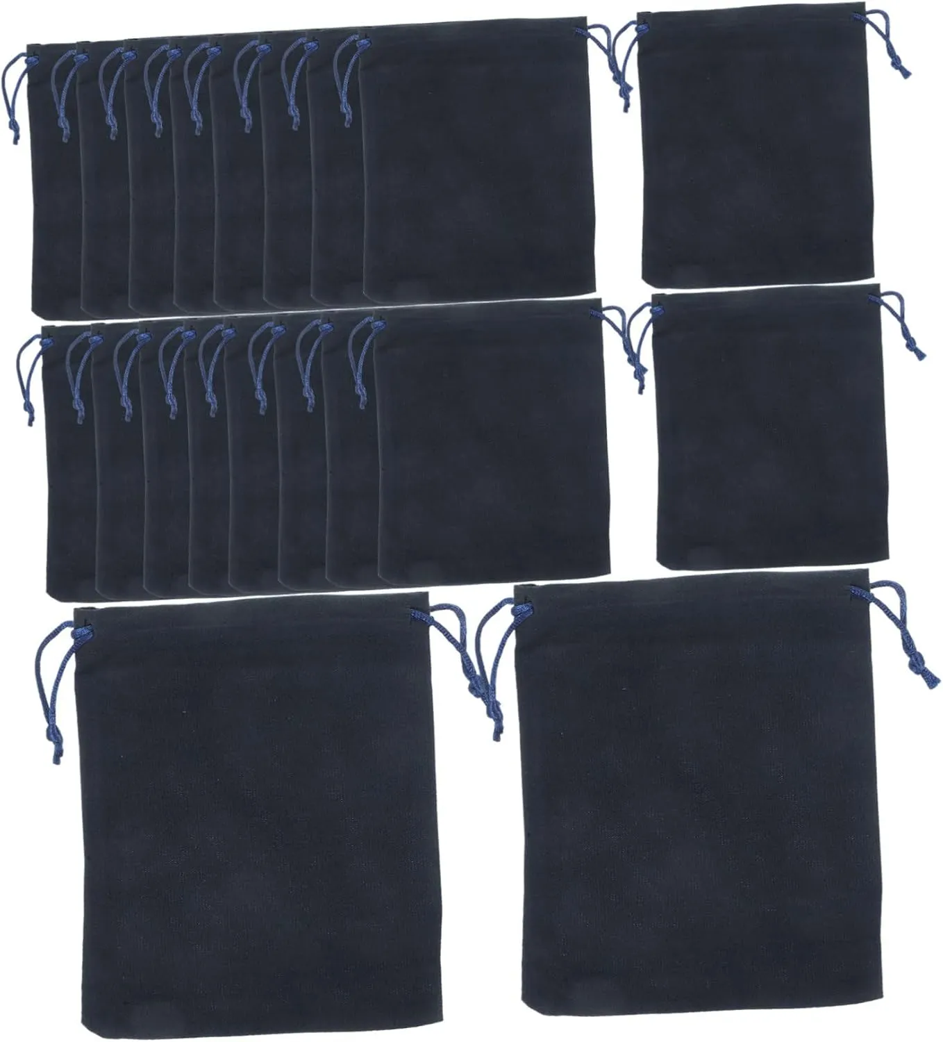 NUOBESTY 20pcs Velvet Jewelry Bag Small Drawstring Pouches for Jewelry Party Supplies