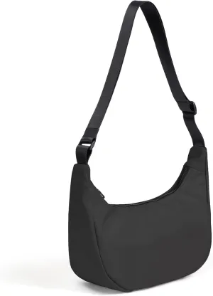 Nylon Crescent Bag, Casual Crossbody Bag for Women Men, Shoulder Dumpling Bag with Adjustable Strap