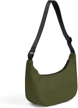 Nylon Crescent Bag, Casual Crossbody Bag for Women Men, Shoulder Dumpling Bag with Adjustable Strap