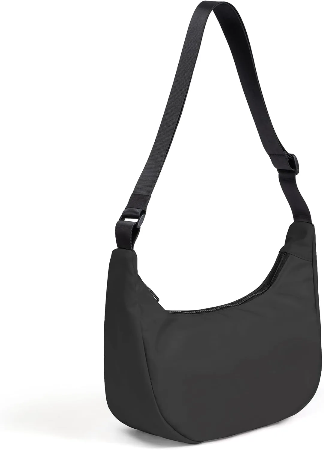 Nylon Crescent Bag, Casual Crossbody Bag for Women Men, Shoulder Dumpling Bag with Adjustable Strap