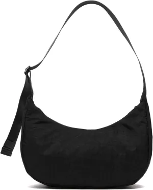 Nylon Crescent Bag - Casual Shoulder Crossbody with Adjustable Strap & Dual Interior Pockets