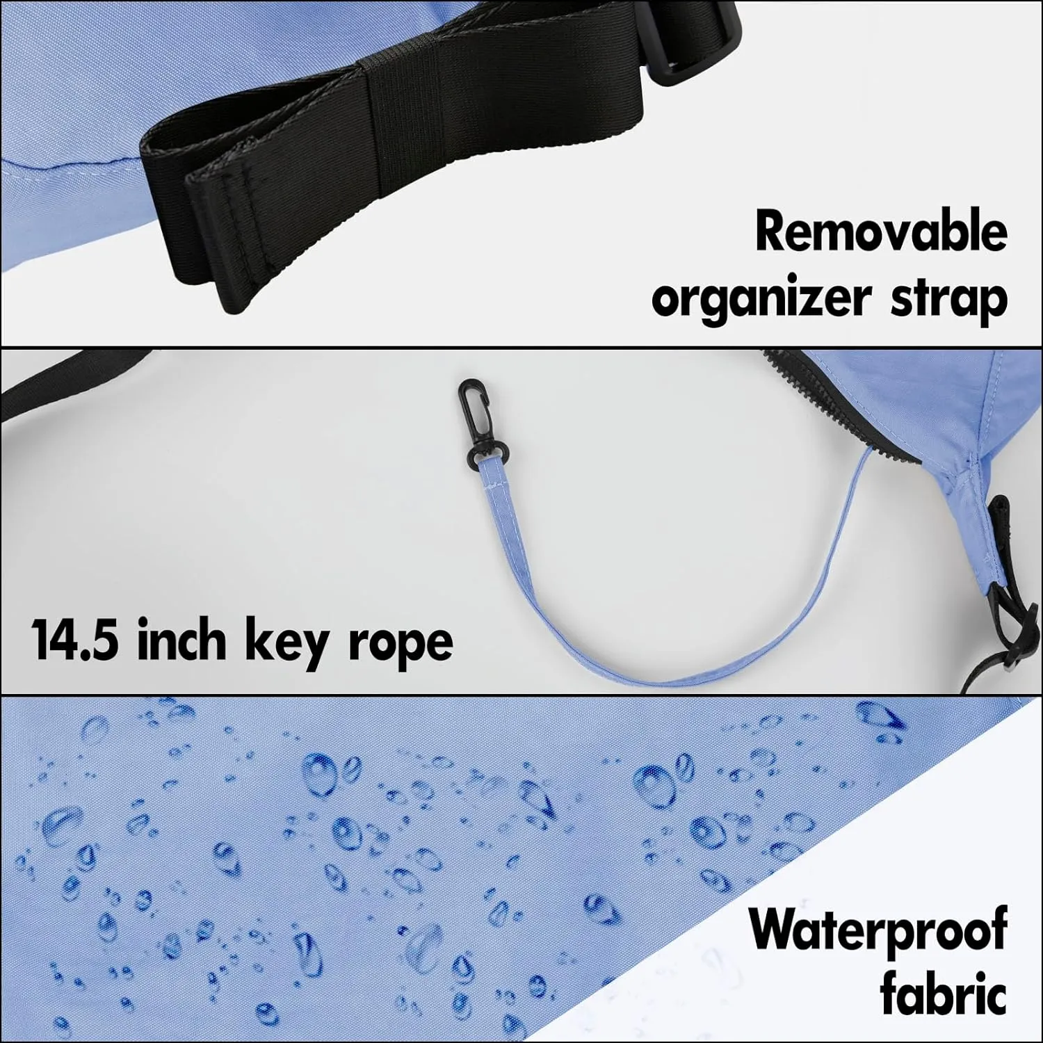 Nylon Crescent Bag - Casual Shoulder Crossbody with Adjustable Strap & Dual Interior Pockets