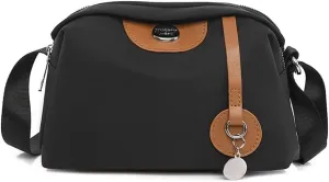 Nylon Crossbody Bag for Women Waterproof Shoulder Purses and Handbag for Daily Use Travel Satchel Small Messenger Bag