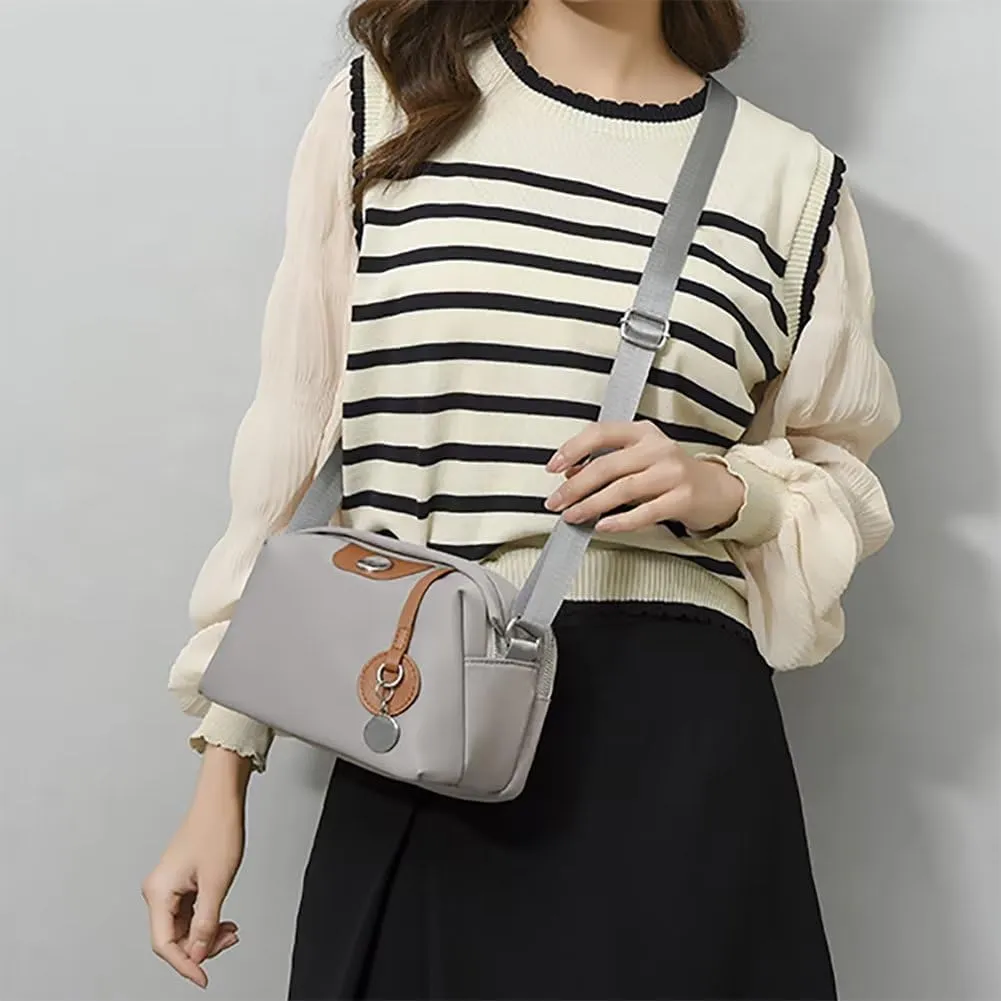 Nylon Crossbody Bag for Women Waterproof Shoulder Purses and Handbag for Daily Use Travel Satchel Small Messenger Bag