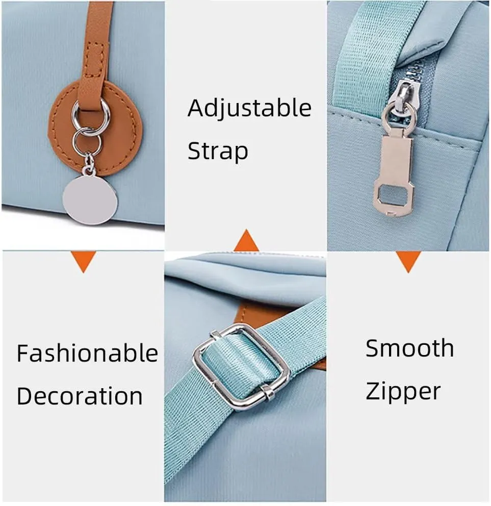 Nylon Crossbody Bag for Women Waterproof Shoulder Purses and Handbag for Daily Use Travel Satchel Small Messenger Bag