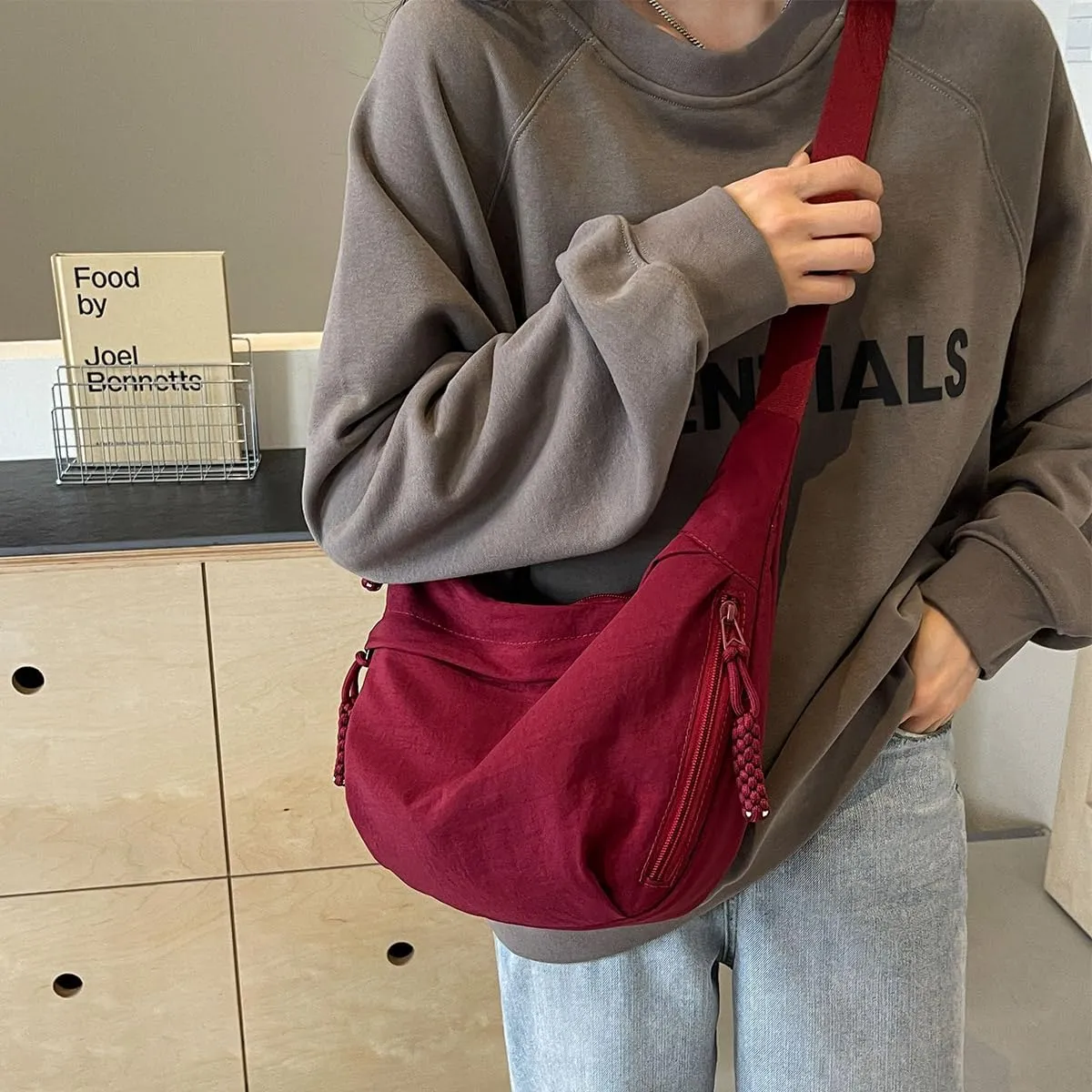 Nylon Crossbody Bags for women Purse Handbags Shoulder Bags Travel Tote Messenger Bag Men Hobo Bags